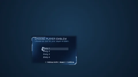 Choose Emblem screen preview