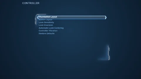 Controller Settings screen preview